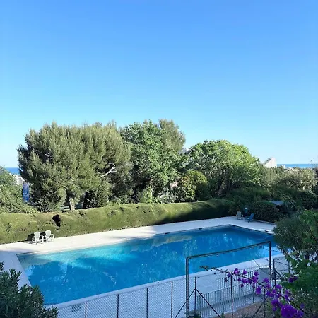 Lejlighed 3bd With Sea View, Parking, Pool, And Close To Beaches Villeneuve-Loubet